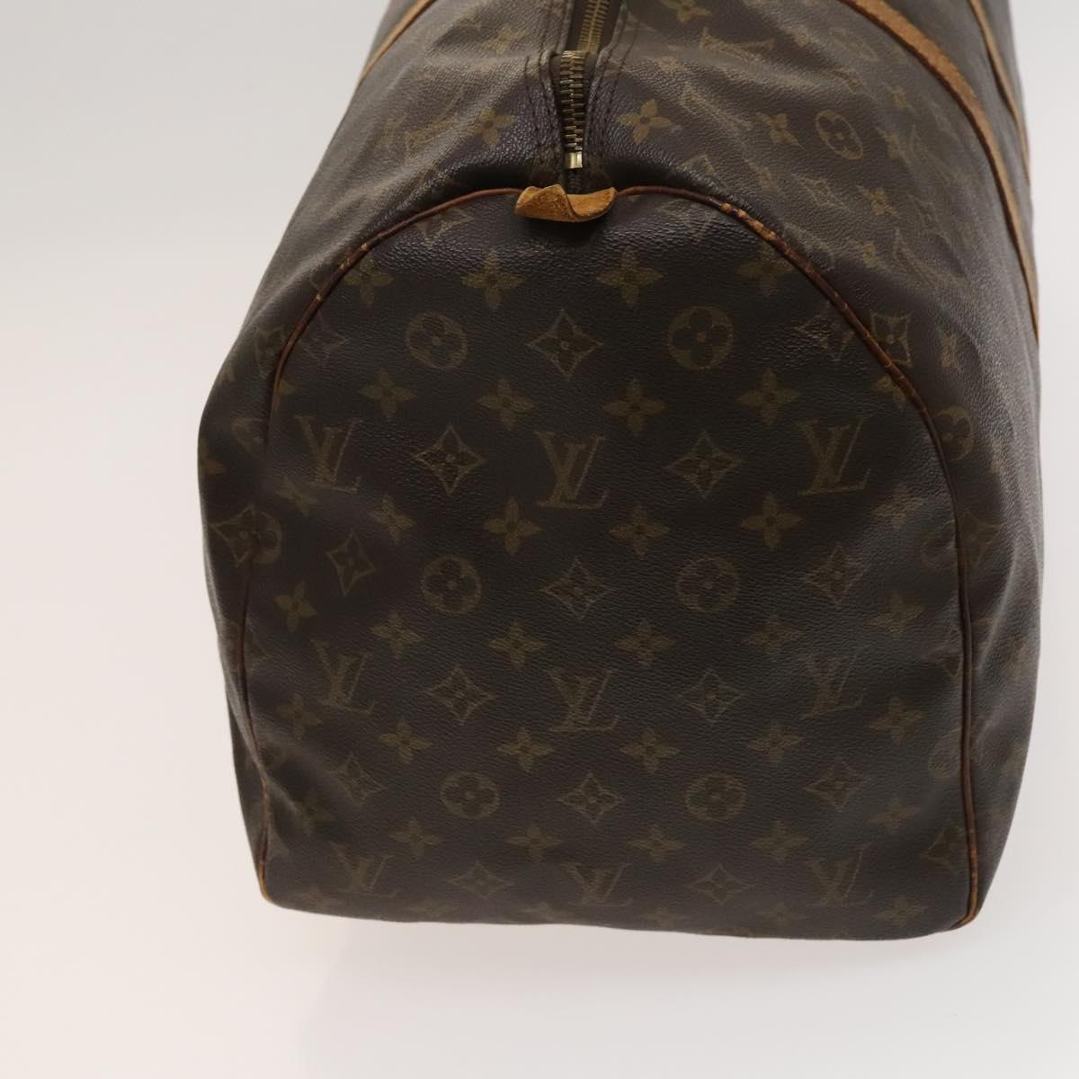 LOUIS VUITTON Monogram Keepall 55 Boston Bag M41424 LV Auth 122337