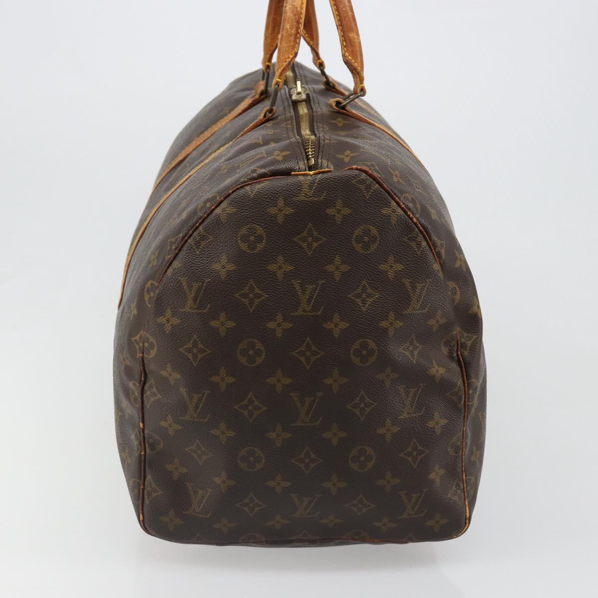 LOUIS VUITTON Monogram Keepall 55 Boston Bag M41424 LV Auth 122337