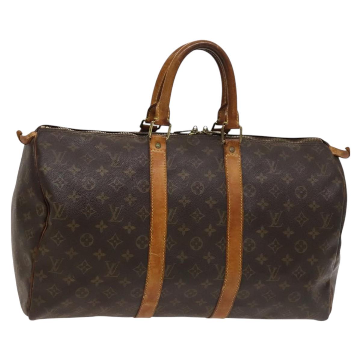 LOUIS VUITTON Monogram Keepall 45 Boston Bag M41428 LV Auth 122366