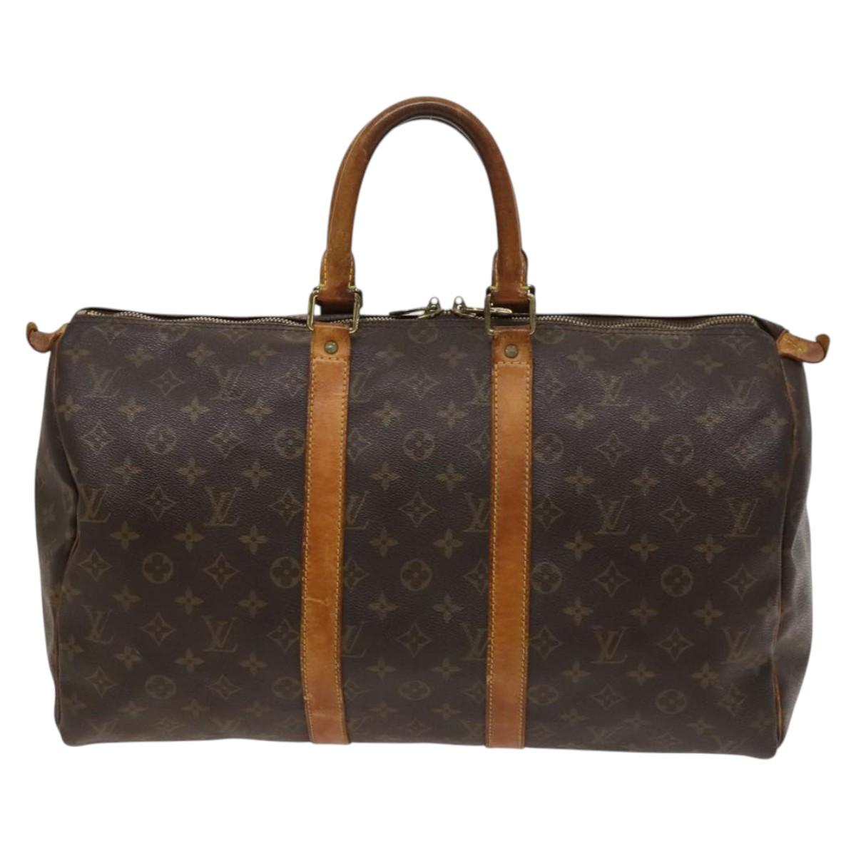 LOUIS VUITTON Monogram Keepall 45 Boston Bag M41428 LV Auth 122366