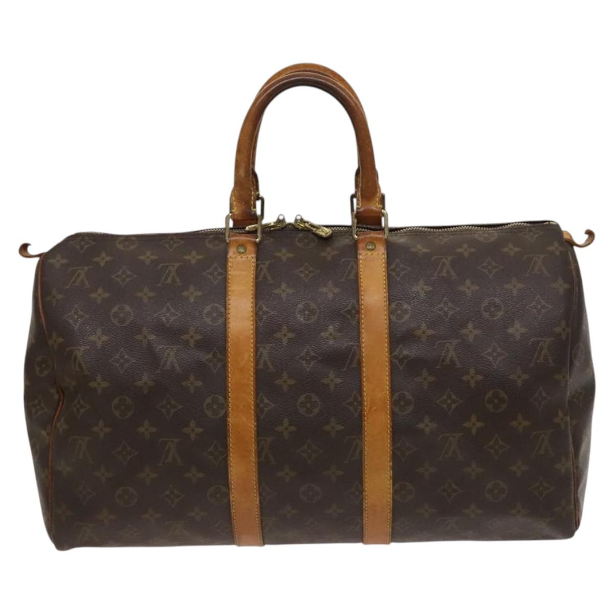 LOUIS VUITTON Monogram Keepall 45 Boston Bag M41428 LV Auth 122366