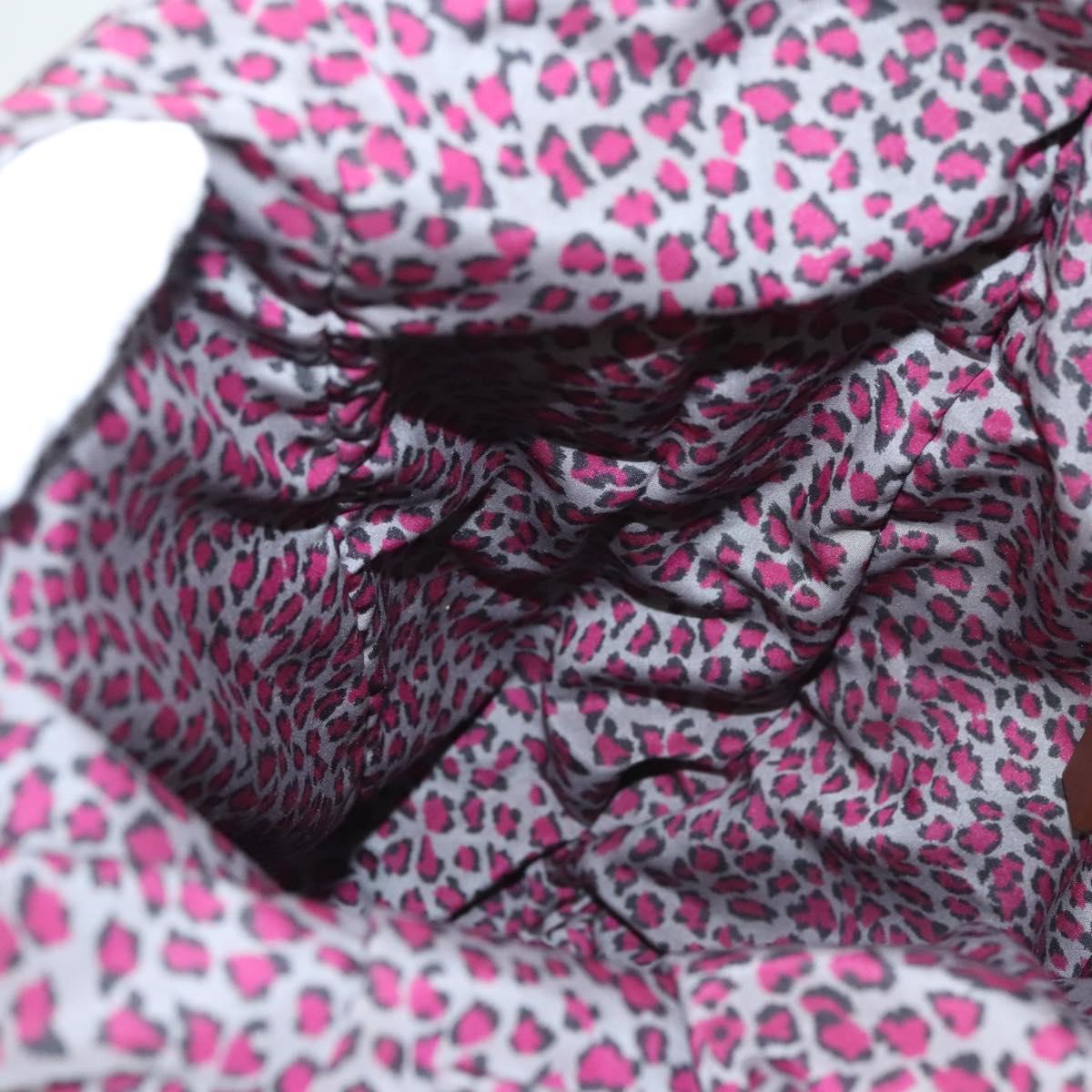 BOTTEGA VENETA Hand Bag Nylon Black Silver Auth 122411