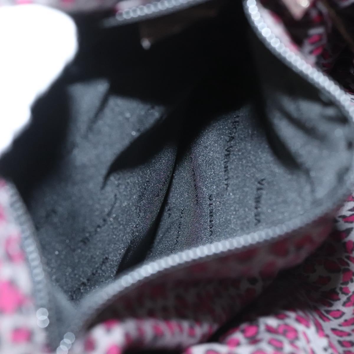 BOTTEGA VENETA Hand Bag Nylon Black Silver Auth 122411