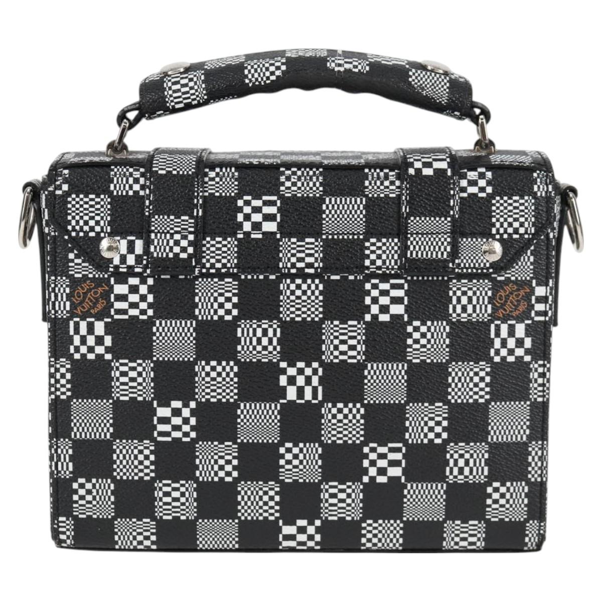 LOUIS VUITTON Damier Distorted Flap Soft Trunk Messenger Bag N50032 Auth 122429M