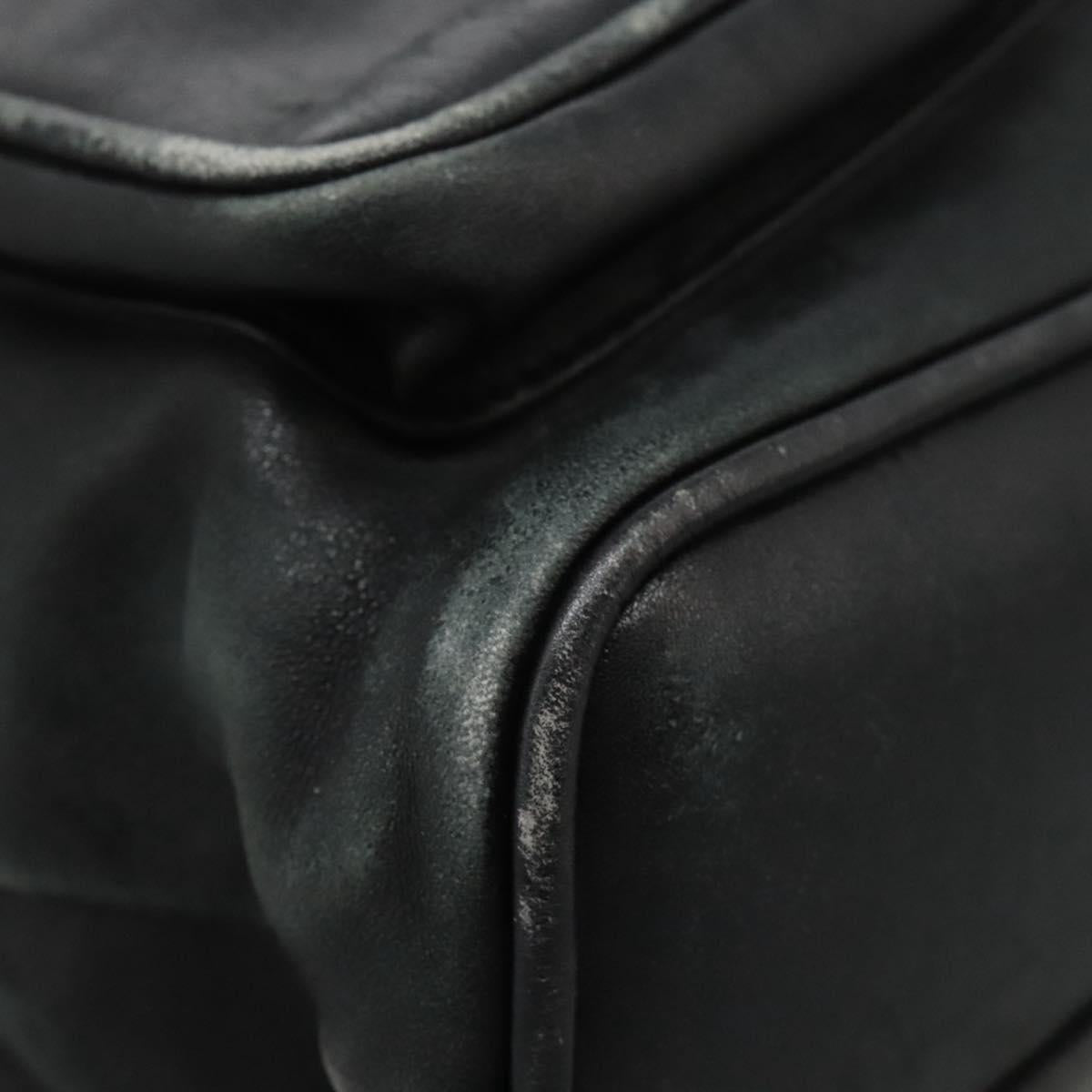 GUCCI Bamboo Backpack Leather Black Gold 003 2058 0016 Auth 122470