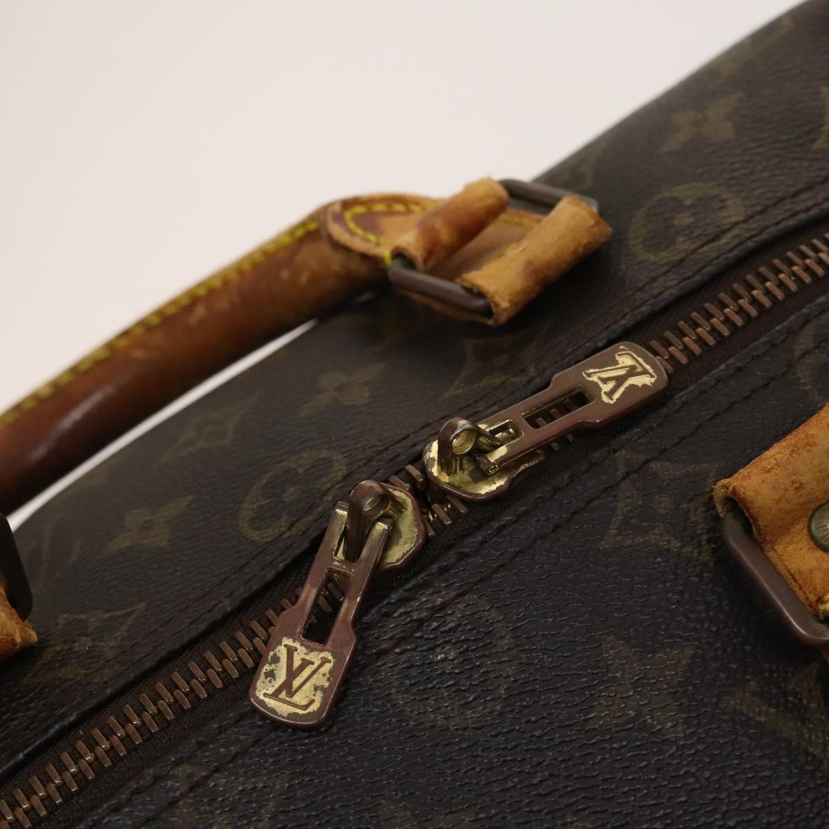 LOUIS VUITTON Monogram Keepall Bandouliere 45 Boston Bag M41418 LV Auth 122487