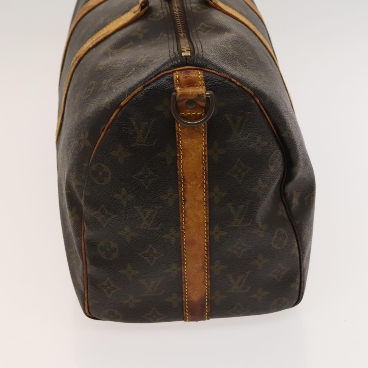 LOUIS VUITTON Monogram Keepall Bandouliere 45 Boston Bag M41418 LV Auth 122487