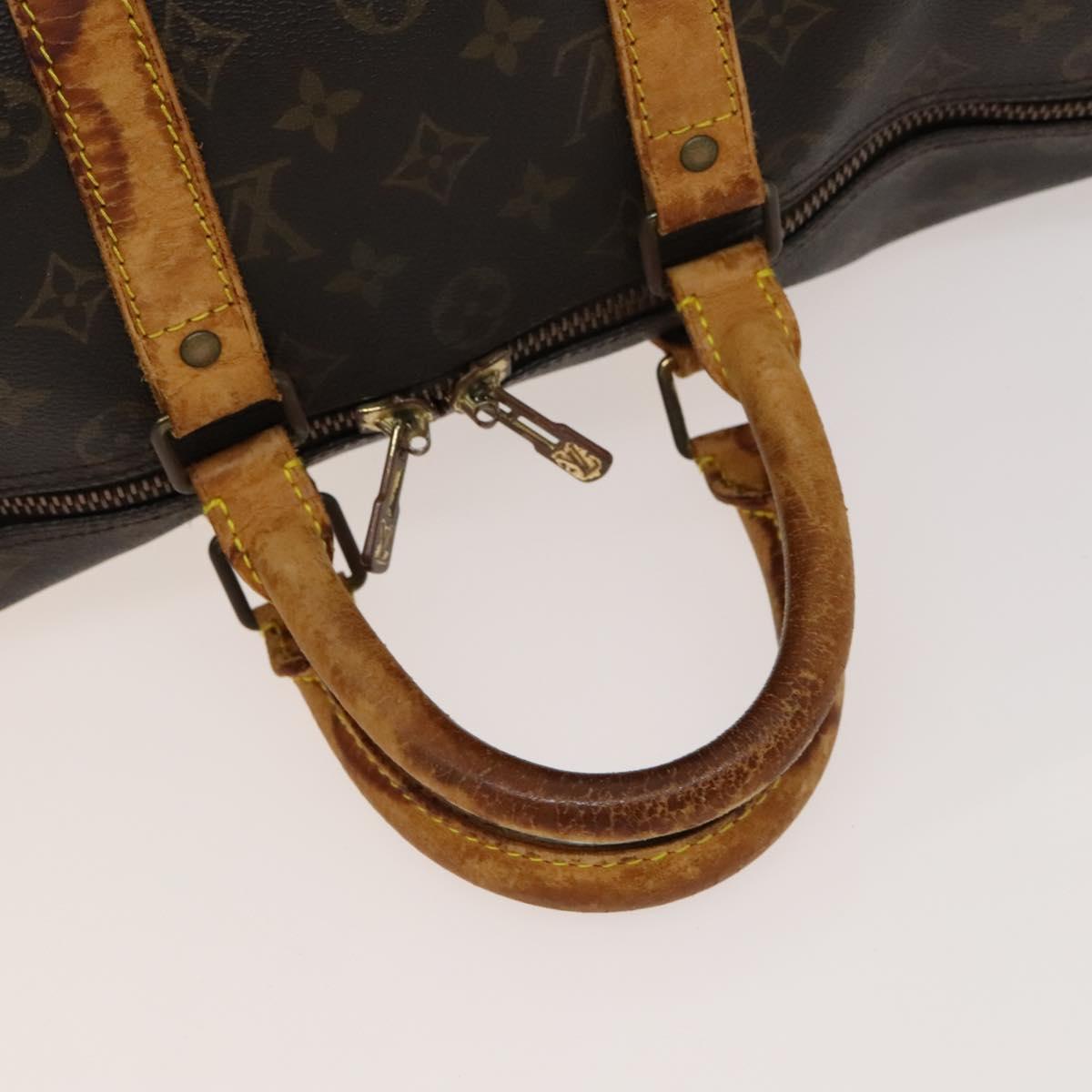 LOUIS VUITTON Monogram Keepall Bandouliere 45 Boston Bag M41418 LV Auth 122487