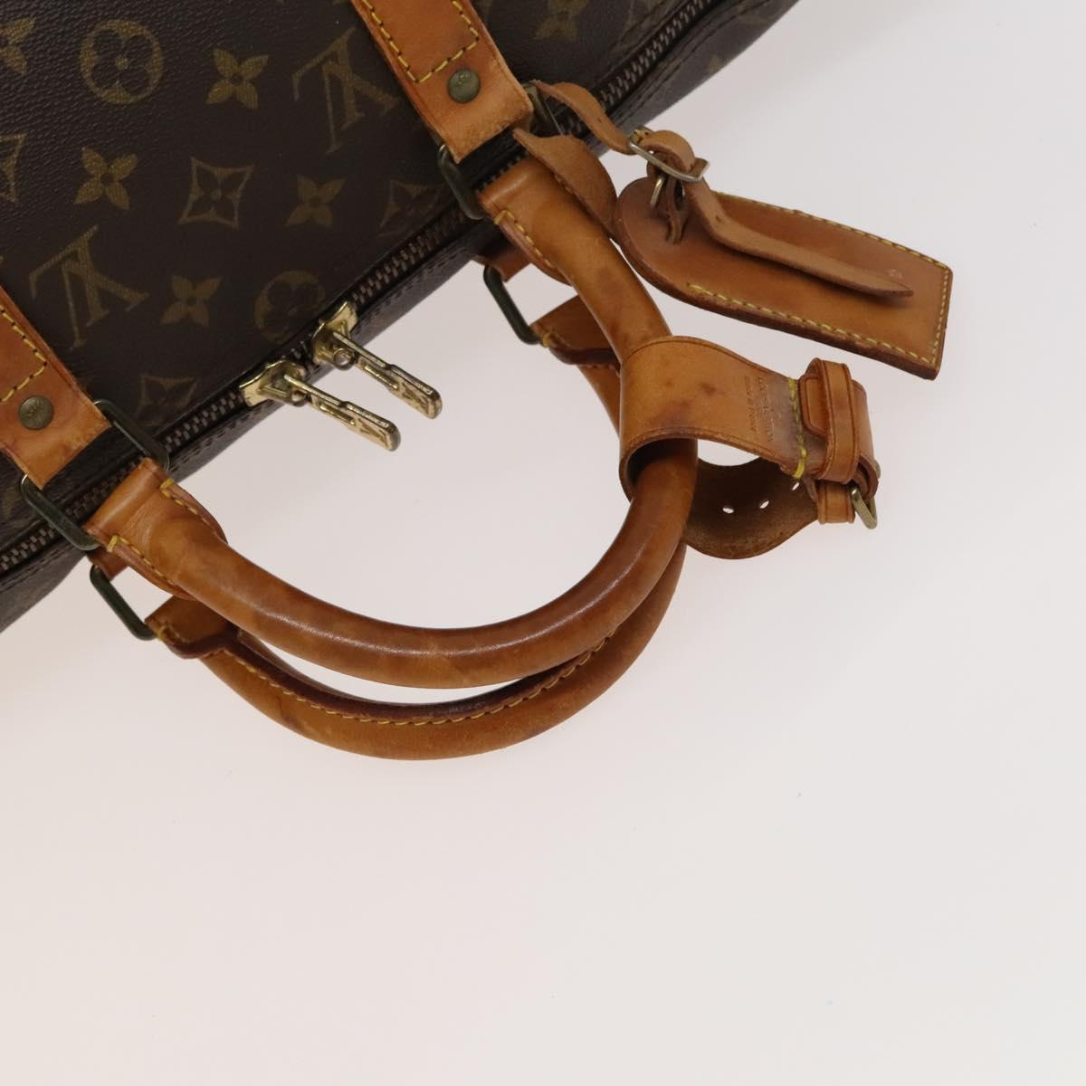 LOUIS VUITTON Monogram Keepall 50 Boston Bag M41426 LV Auth 122502