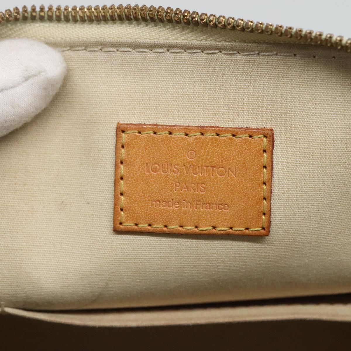 LOUIS VUITTON Monogram Vernis Alma PM Hand Bag Broncorail M91445 LV Auth 122513