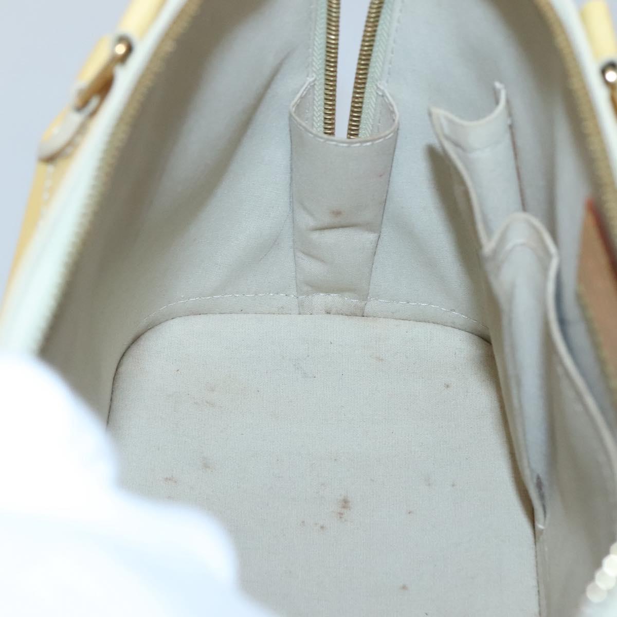 LOUIS VUITTON Monogram Vernis Alma PM Hand Bag Broncorail M91445 LV Auth 122513