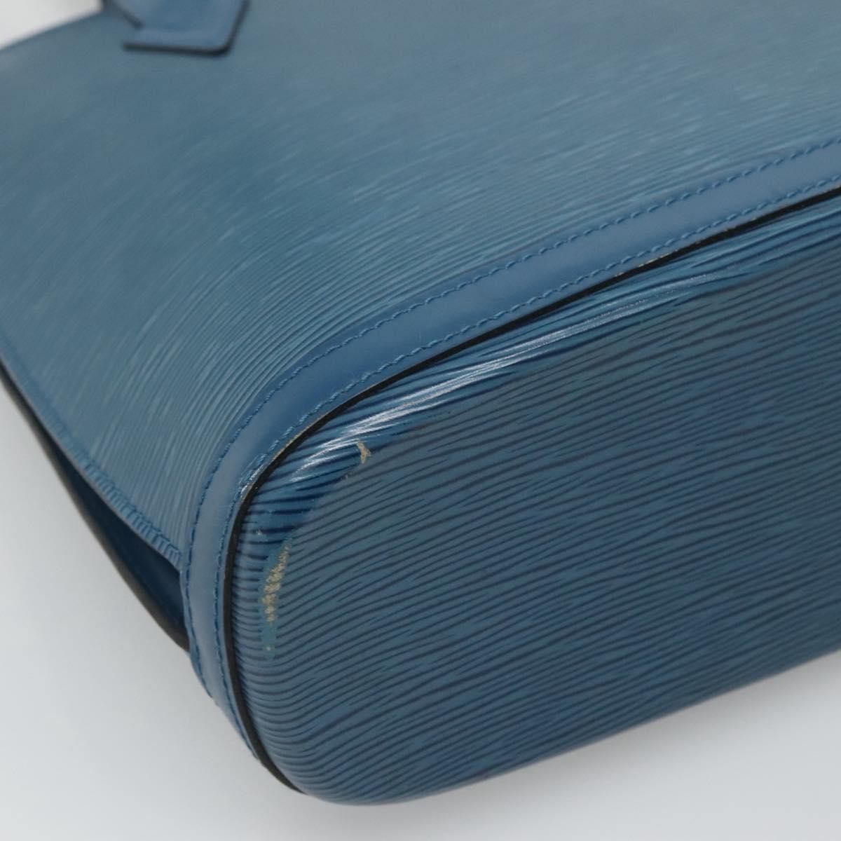 LOUIS VUITTON Epi Lussac Shoulder Bag Blue M52285 LV Auth 122569