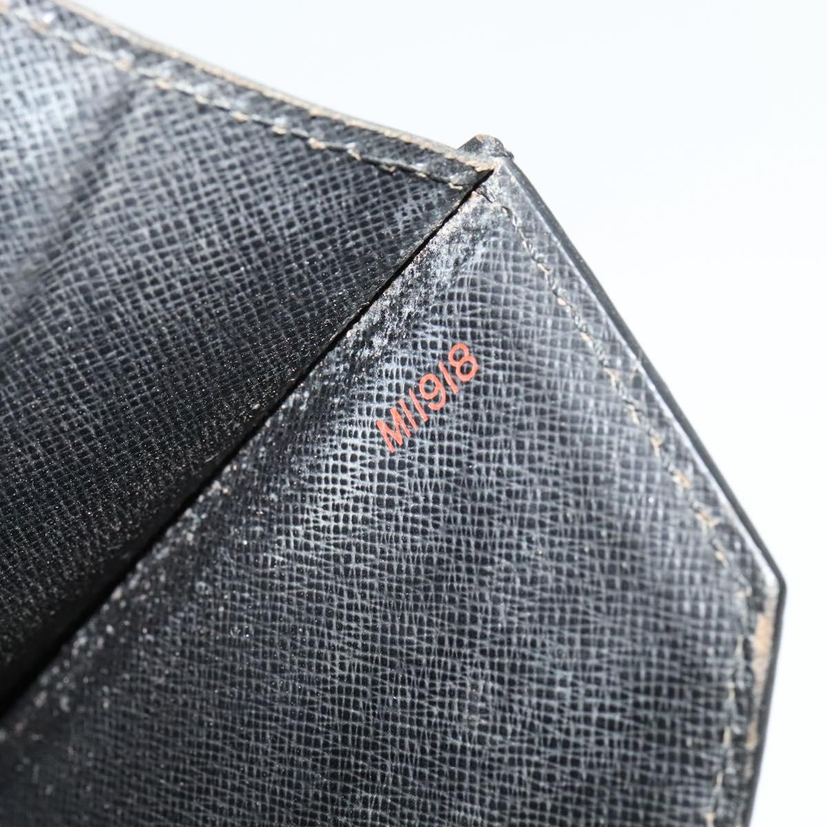 LOUIS VUITTON Epi Porte Documents Bandouliere Black M54462 LV Auth 122570