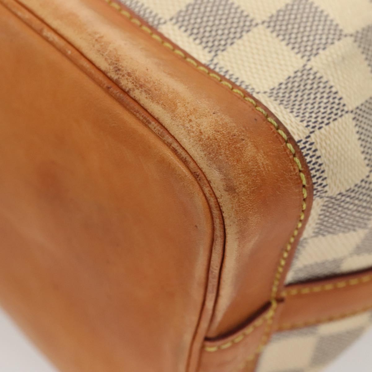 LOUIS VUITTON Damier Azur Noe BB Shoulder Bag N41220 LV Auth 122607