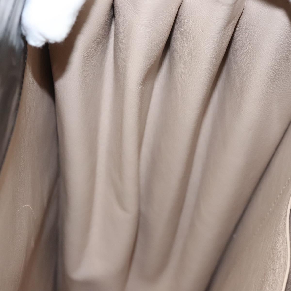 CHANEL Choco Bar Chain Shoulder Bag Patent leather Black CC Auth 122608