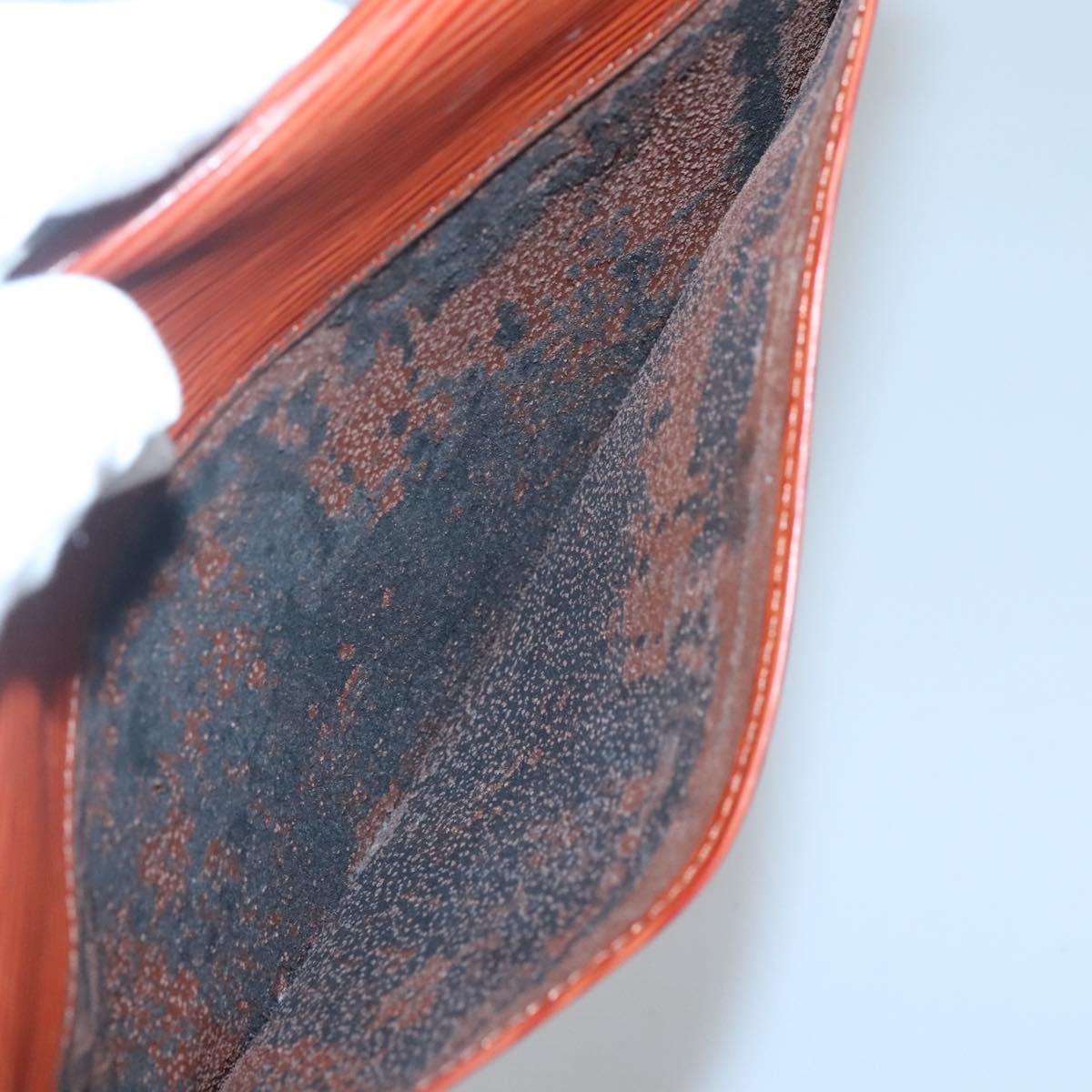 LOUIS VUITTON Epi Montaigne 27 Clutch Bag Brown LV Auth 122669