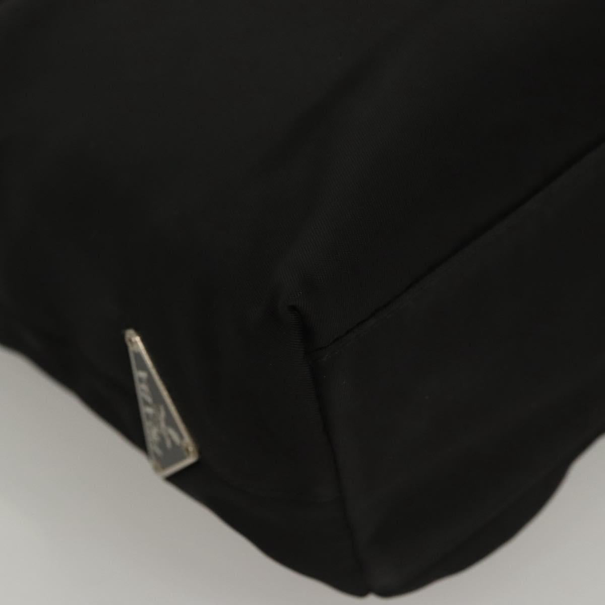 PRADA Hand Bag Nylon Plastic Black Clear Auth 122690