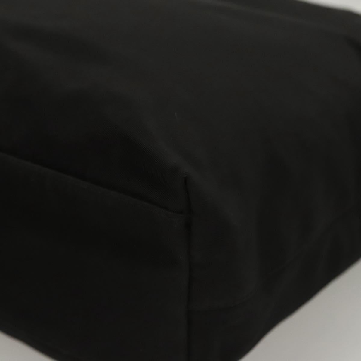 PRADA Hand Bag Nylon Plastic Black Clear Auth 122690