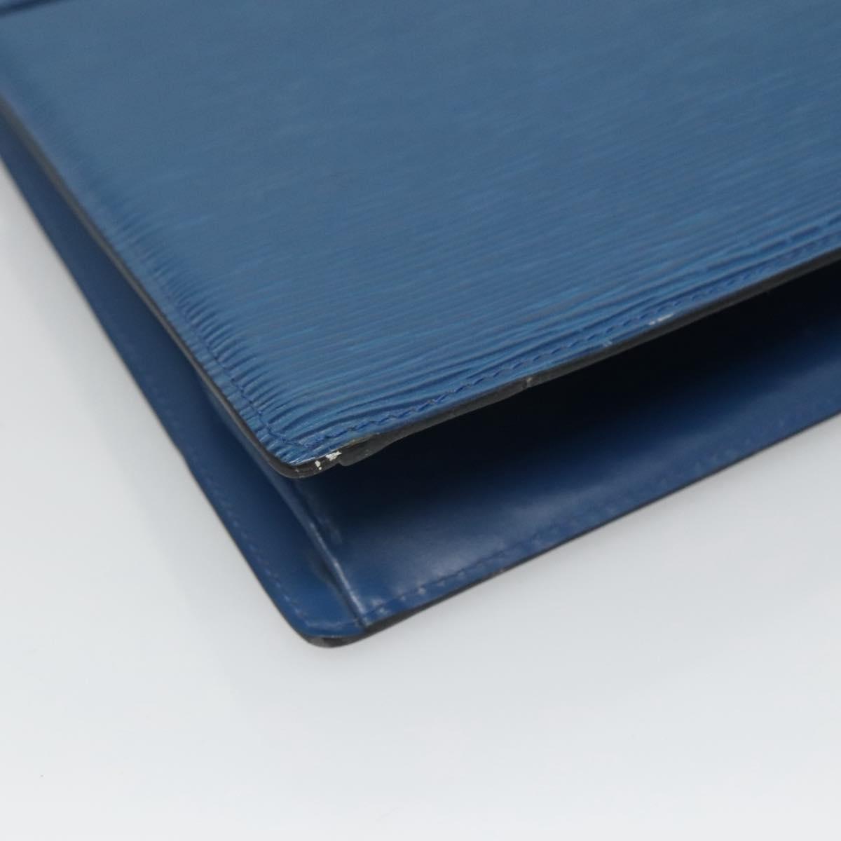 LOUIS VUITTON Epi Trousse Crete Pouch Blue M48405 LV Auth 122710