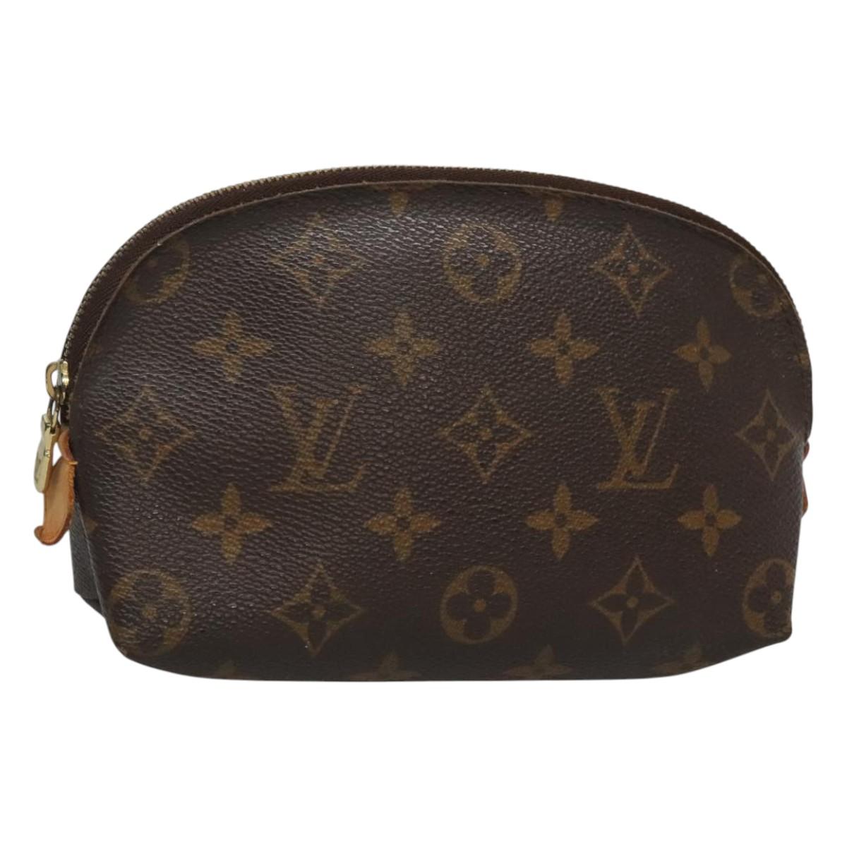 LOUIS VUITTON Monogram Pochette Cosmetic PM Cosmetic Pouch M47515 LV Auth 122717
