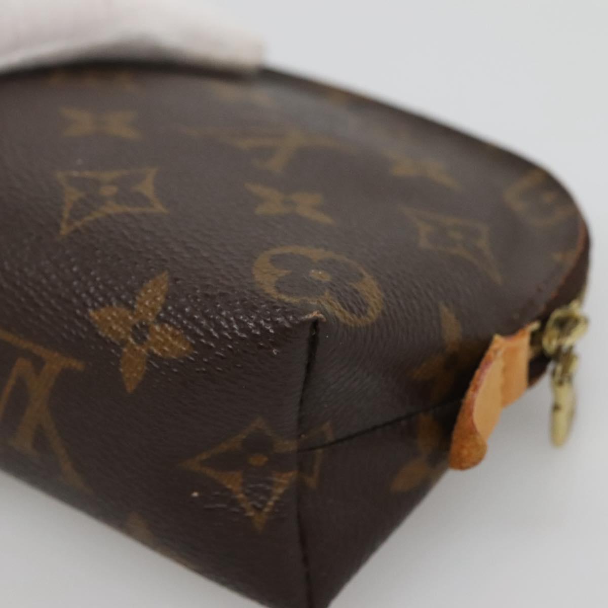LOUIS VUITTON Monogram Pochette Cosmetic PM Cosmetic Pouch M47515 LV Auth 122717