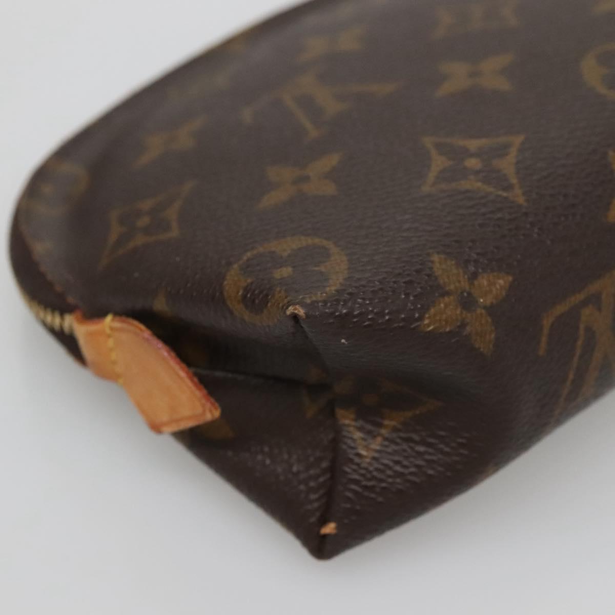 LOUIS VUITTON Monogram Pochette Cosmetic PM Cosmetic Pouch M47515 LV Auth 122717