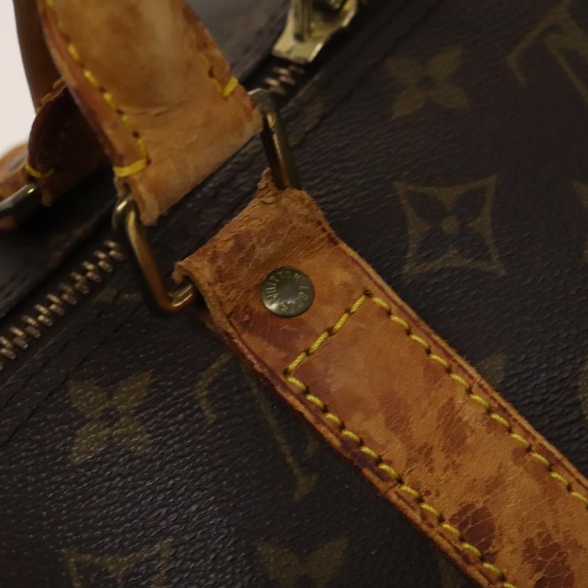 LOUIS VUITTON Monogram Keepall 55 Boston Bag M41424 LV Auth 122735