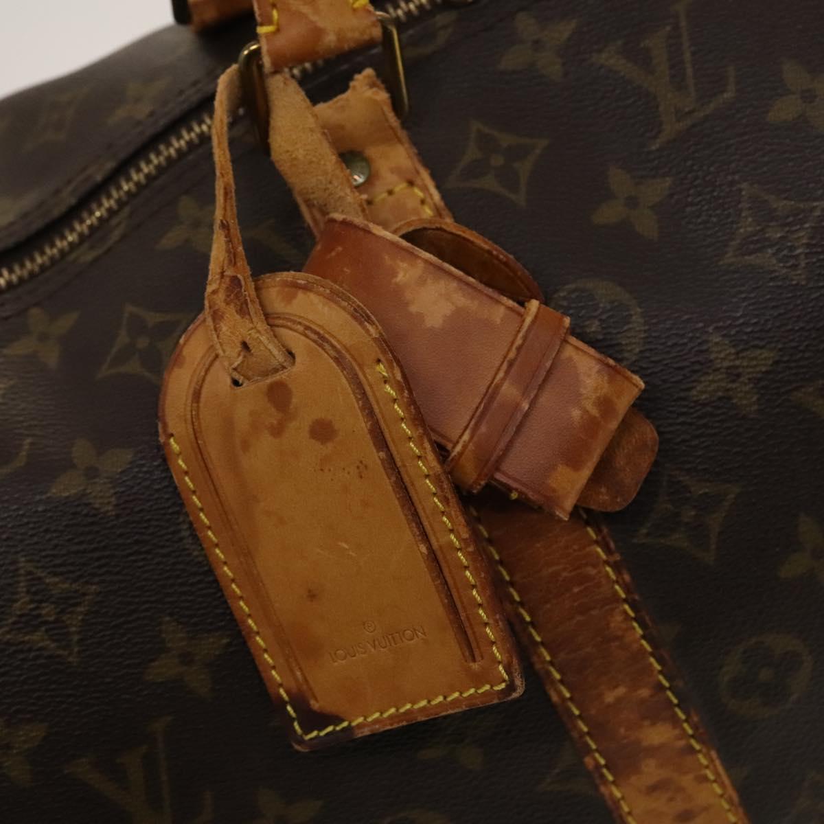 LOUIS VUITTON Monogram Keepall 55 Boston Bag M41424 LV Auth 122735