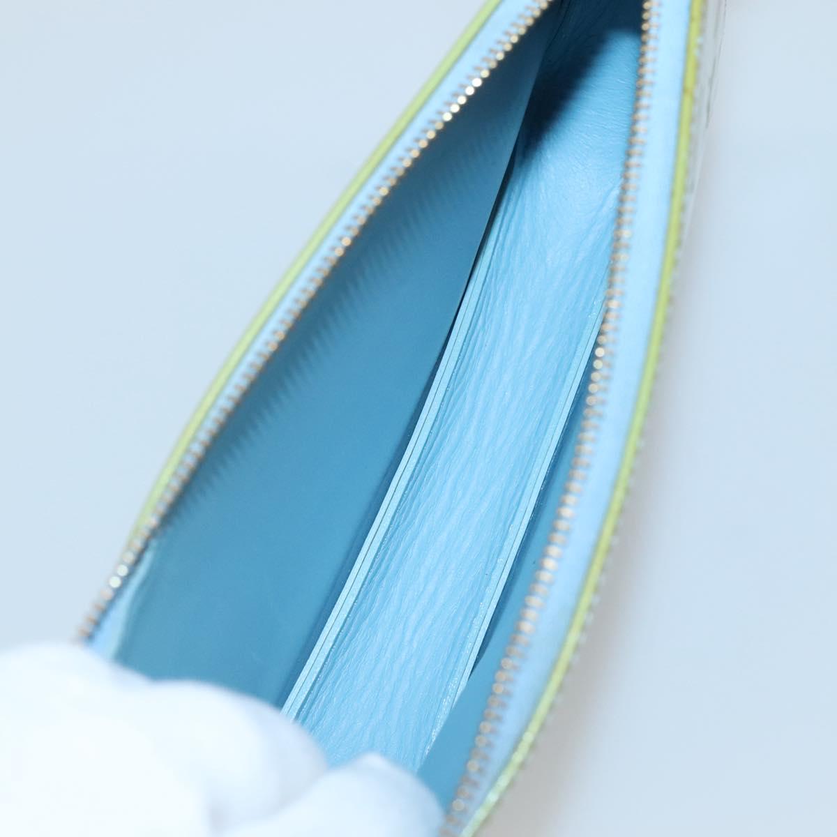 LOUIS VUITTON Monogram Vernis Lexington Pouch Baby Blue M91011 LV Auth 122737