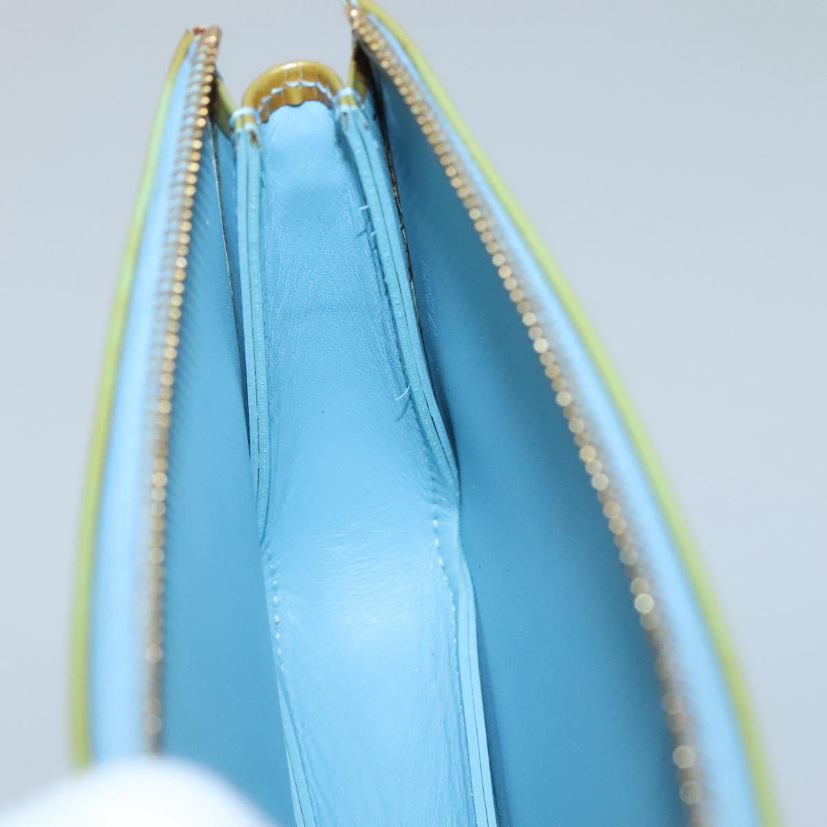 LOUIS VUITTON Monogram Vernis Lexington Pouch Baby Blue M91011 LV Auth 122737