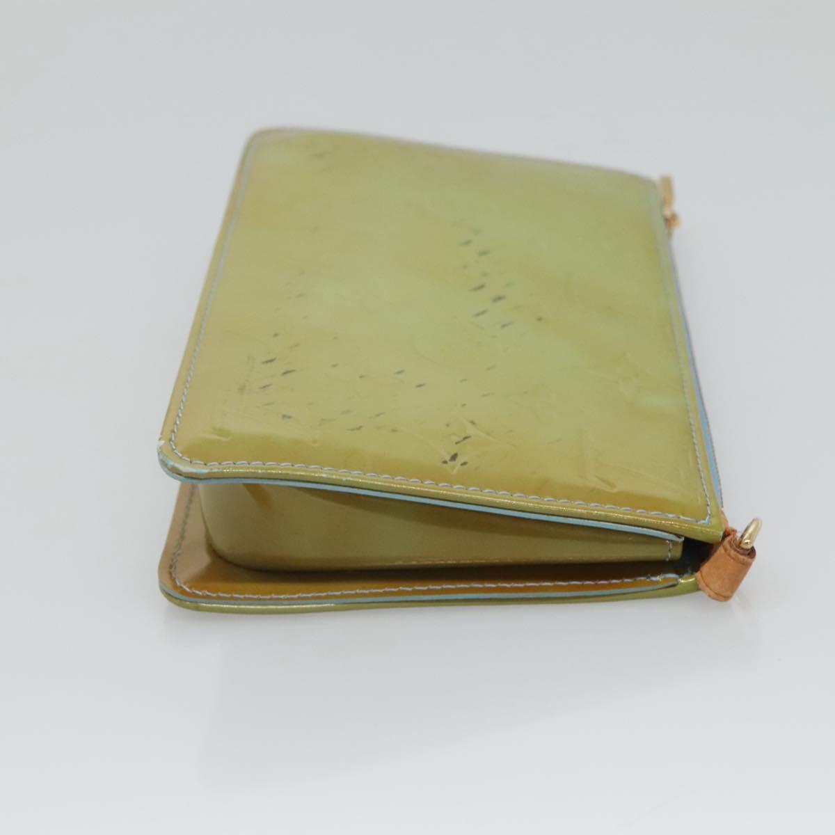 LOUIS VUITTON Monogram Vernis Lexington Pouch Baby Blue M91011 LV Auth 122737