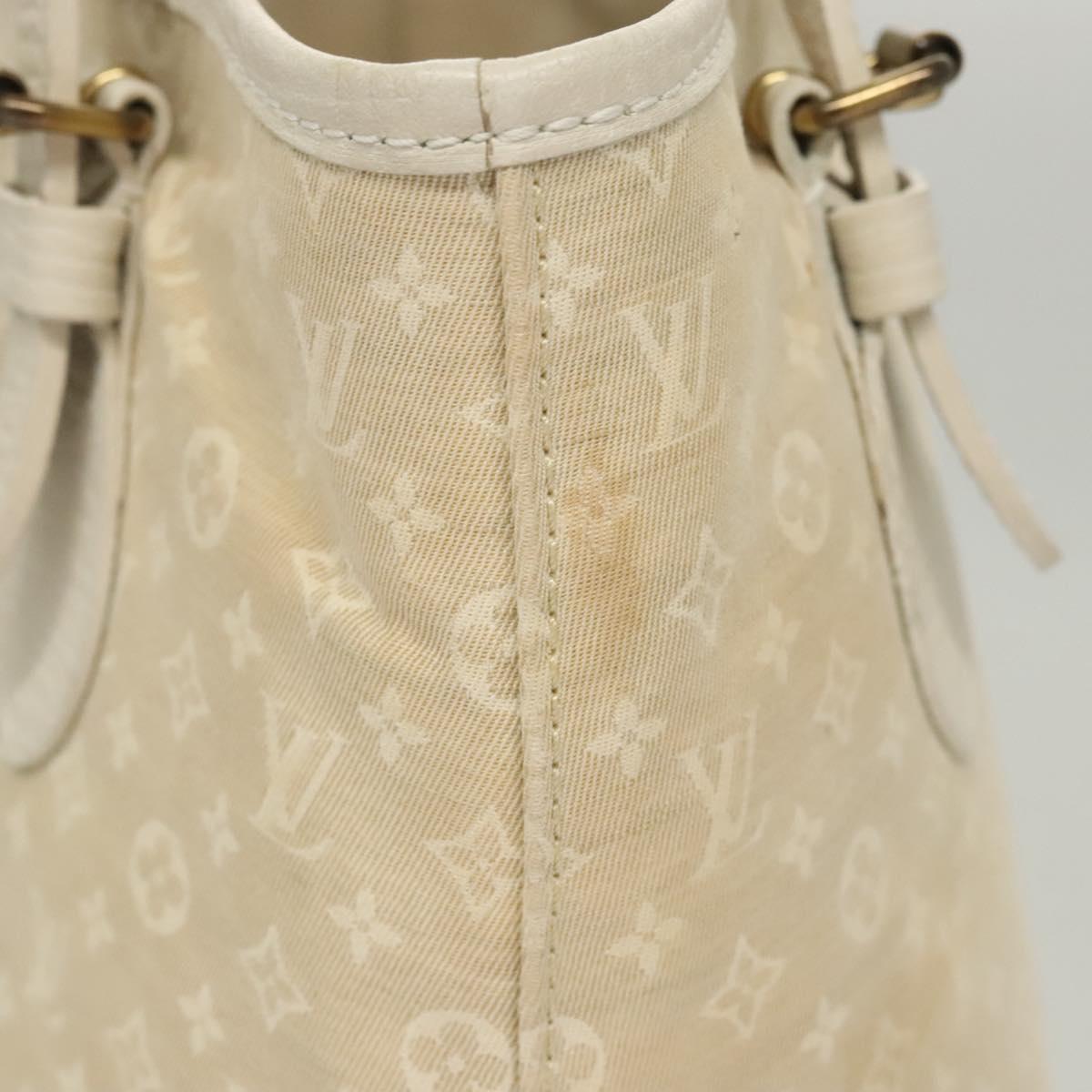LOUIS VUITTON Monogram Mini Lin Bucket PM Shoulder Bag Dunne M95316 Auth 122741