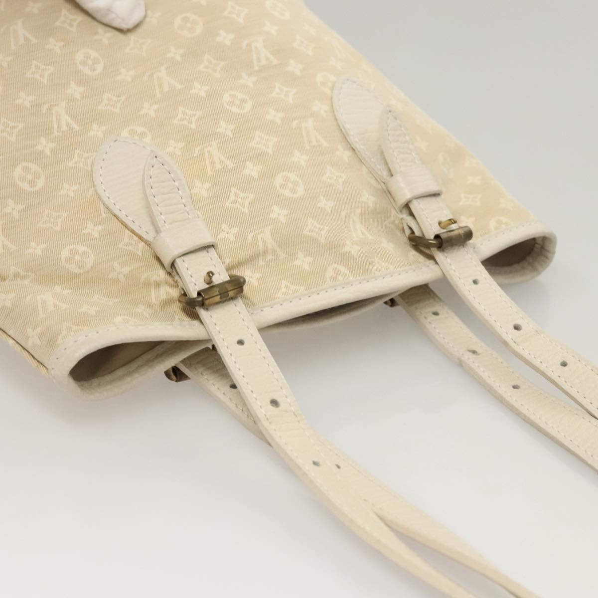 LOUIS VUITTON Monogram Mini Lin Bucket PM Shoulder Bag Dunne M95316 Auth 122741