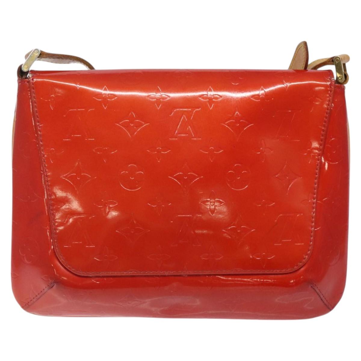 LOUIS VUITTON Monogram Vernis Thompson Street Bag Red M91094 LV Auth 122759