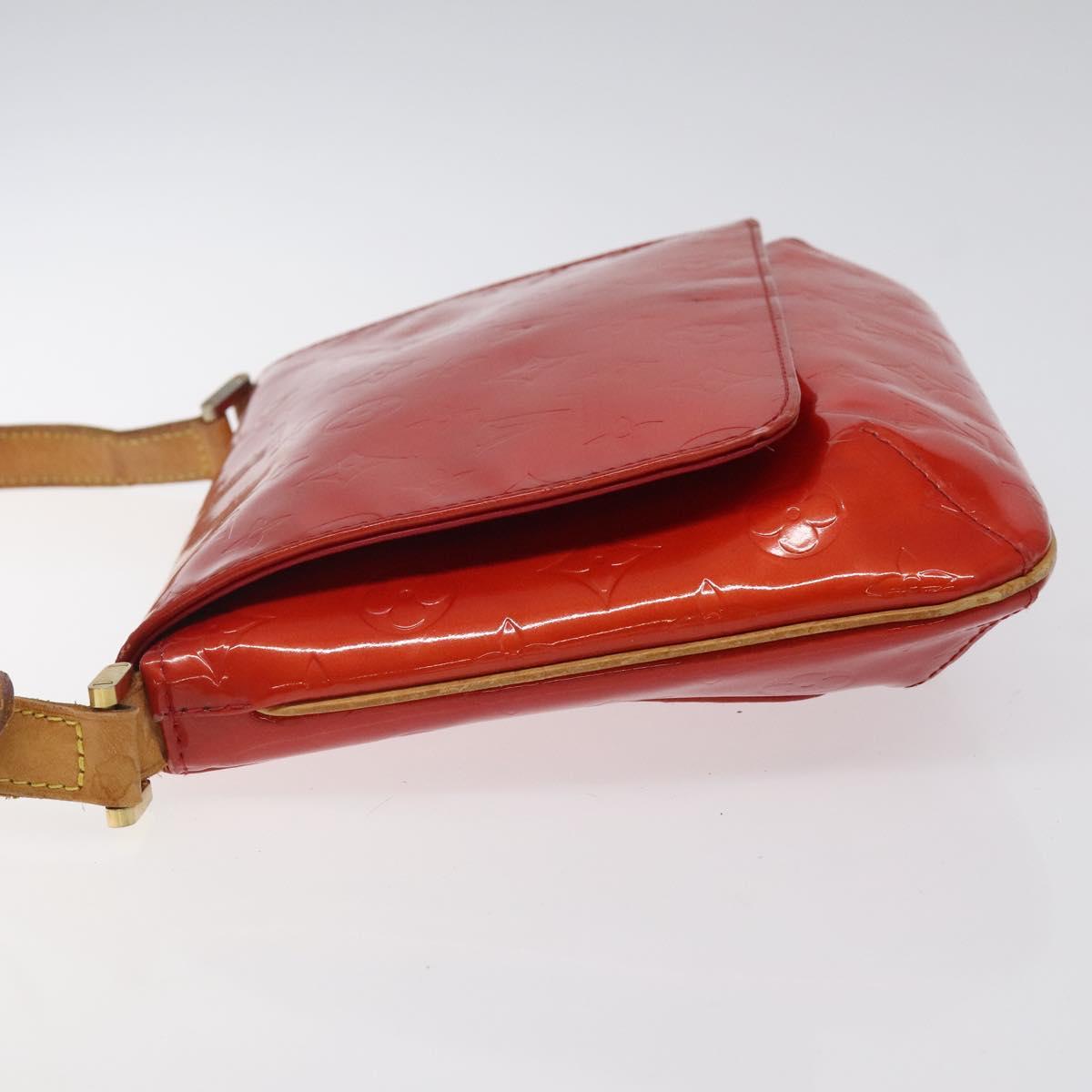 LOUIS VUITTON Monogram Vernis Thompson Street Bag Red M91094 LV Auth 122759