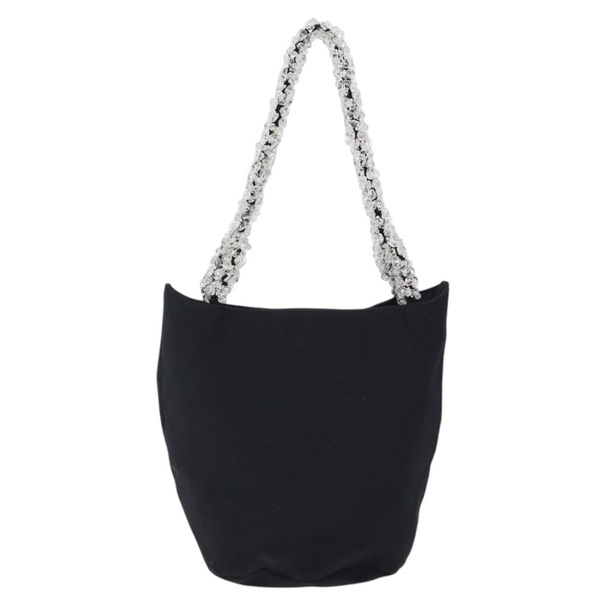 BOTTEGA VENETA Hand Bag Nylon Black Clear Auth 122777