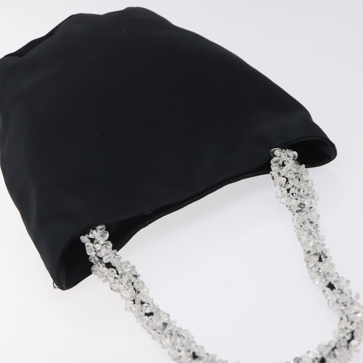 BOTTEGA VENETA Hand Bag Nylon Black Clear Auth 122777