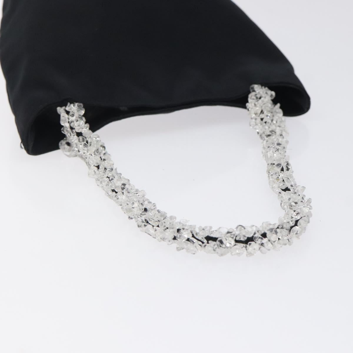 BOTTEGA VENETA Hand Bag Nylon Black Clear Auth 122777