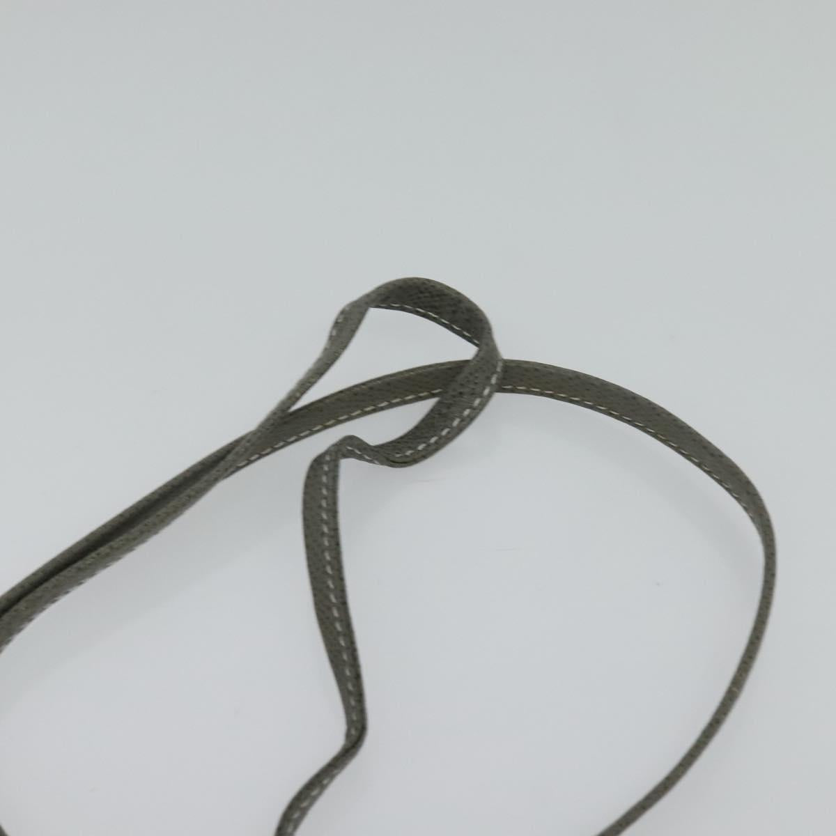 Christian Dior Honeycomb Canvas Shoulder Bag PVC White Gold Auth 122778