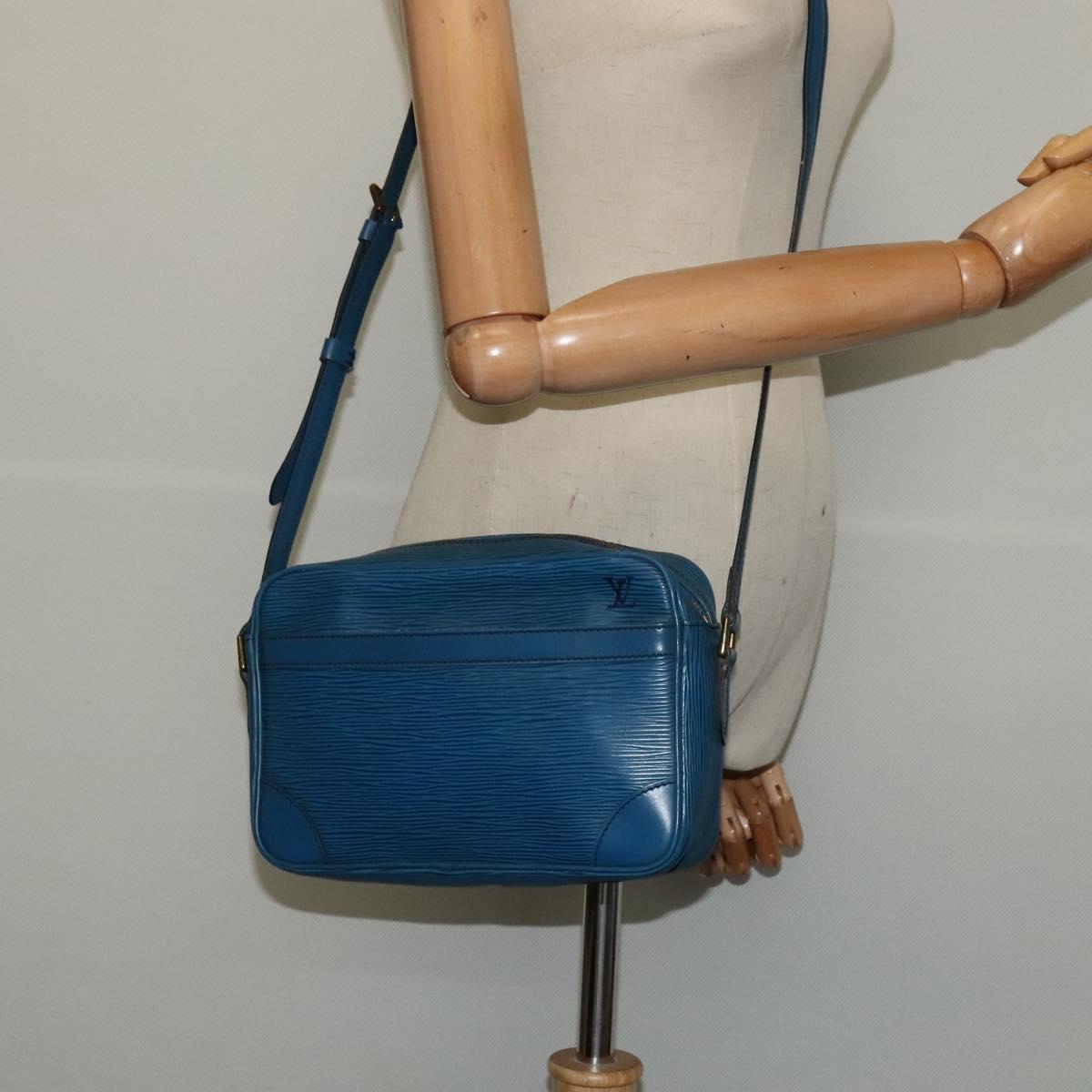 LOUIS VUITTON Epi Trocadero 23 Shoulder Bag Blue M52305 LV Auth 122787
