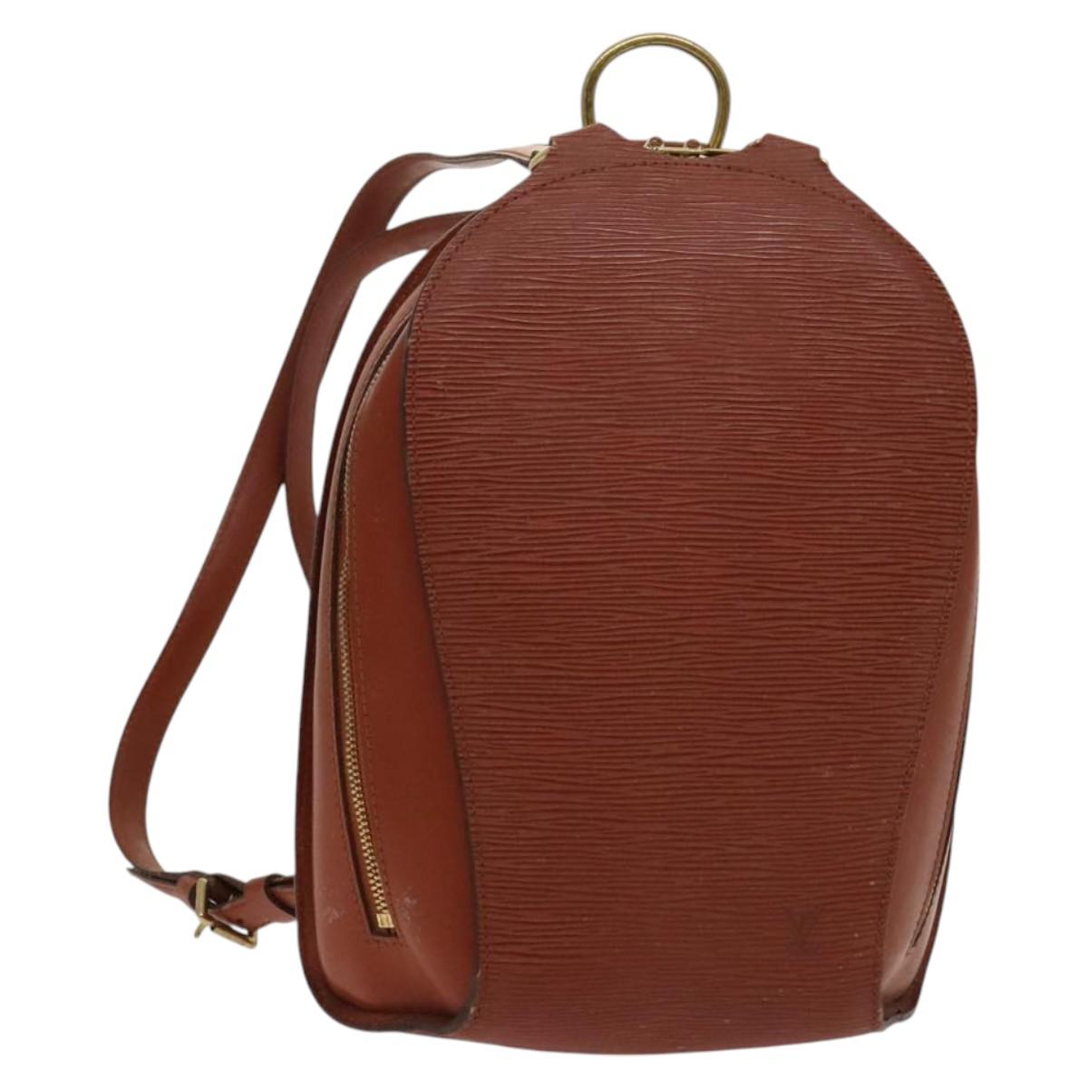 LOUIS VUITTON Epi Mabillon Backpack Brown M52233 LV Auth 122788