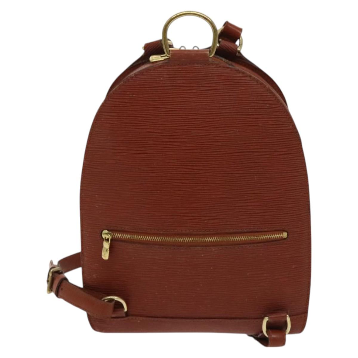 LOUIS VUITTON Epi Mabillon Backpack Brown M52233 LV Auth 122788