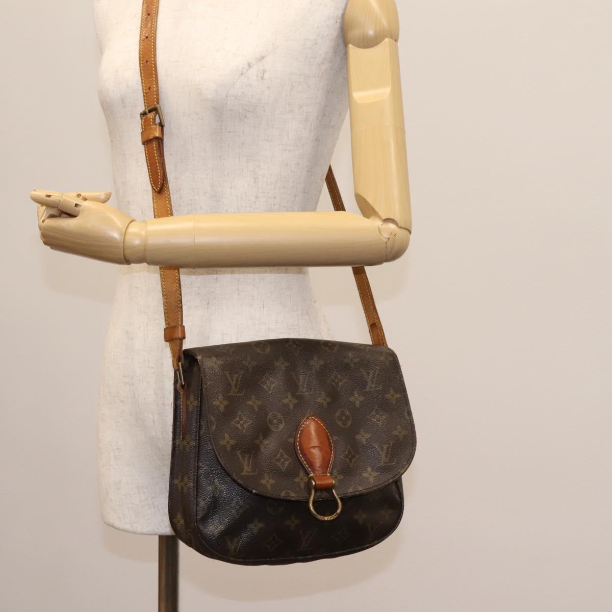 LOUIS VUITTON Monogram Saint Cloud GM Shoulder Bag M51242 LV Auth 122795