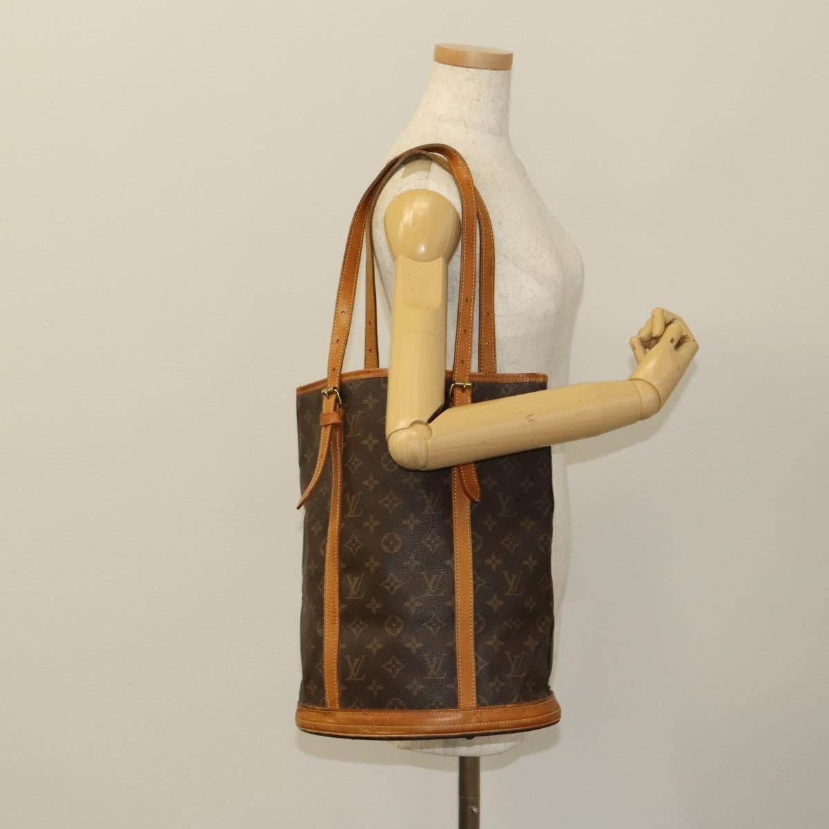 LOUIS VUITTON Monogram Bucket GM Shoulder Bag M42236 LV Auth 122806