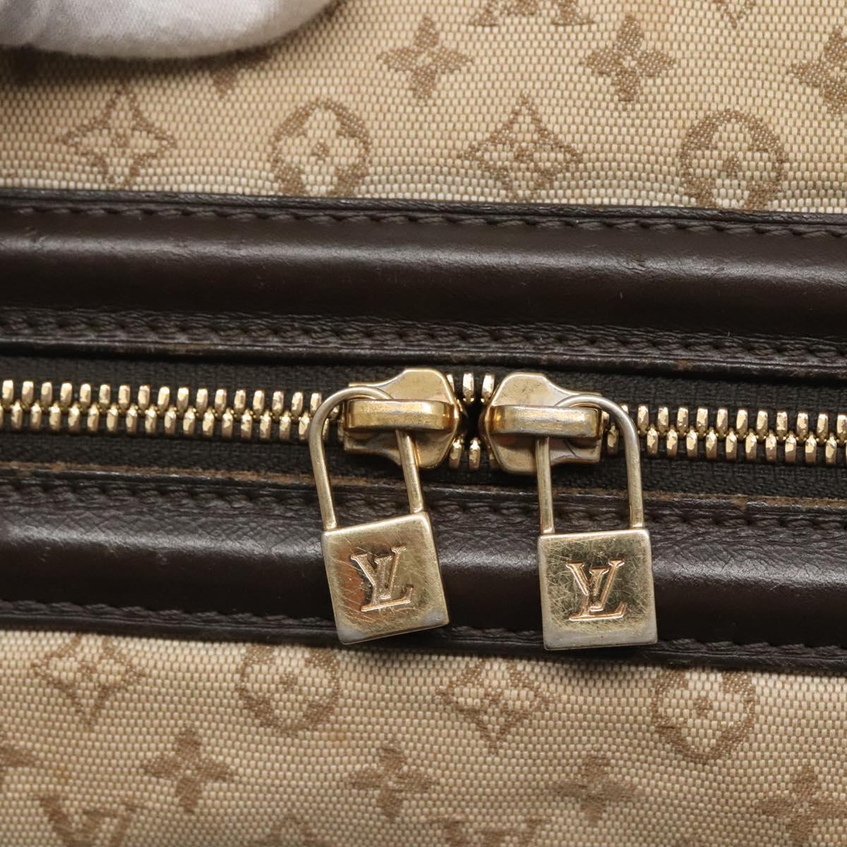 LOUIS VUITTON Monogram Mini Josephine GM Hand Bag Khaki M92310 LV Auth 122829