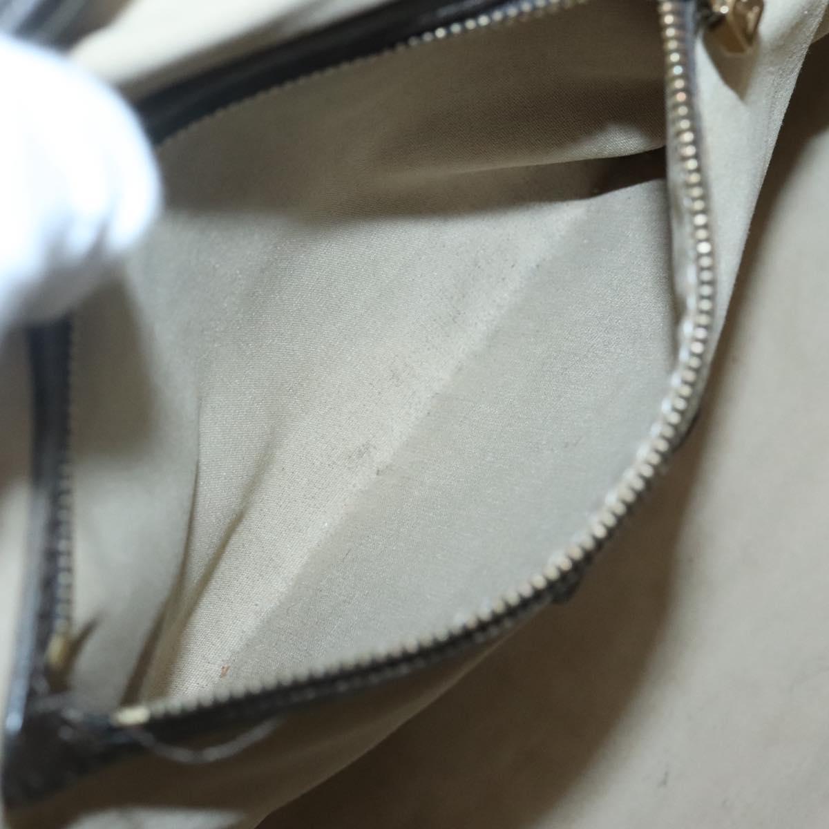 LOUIS VUITTON Monogram Mini Josephine GM Hand Bag Khaki M92310 LV Auth 122829