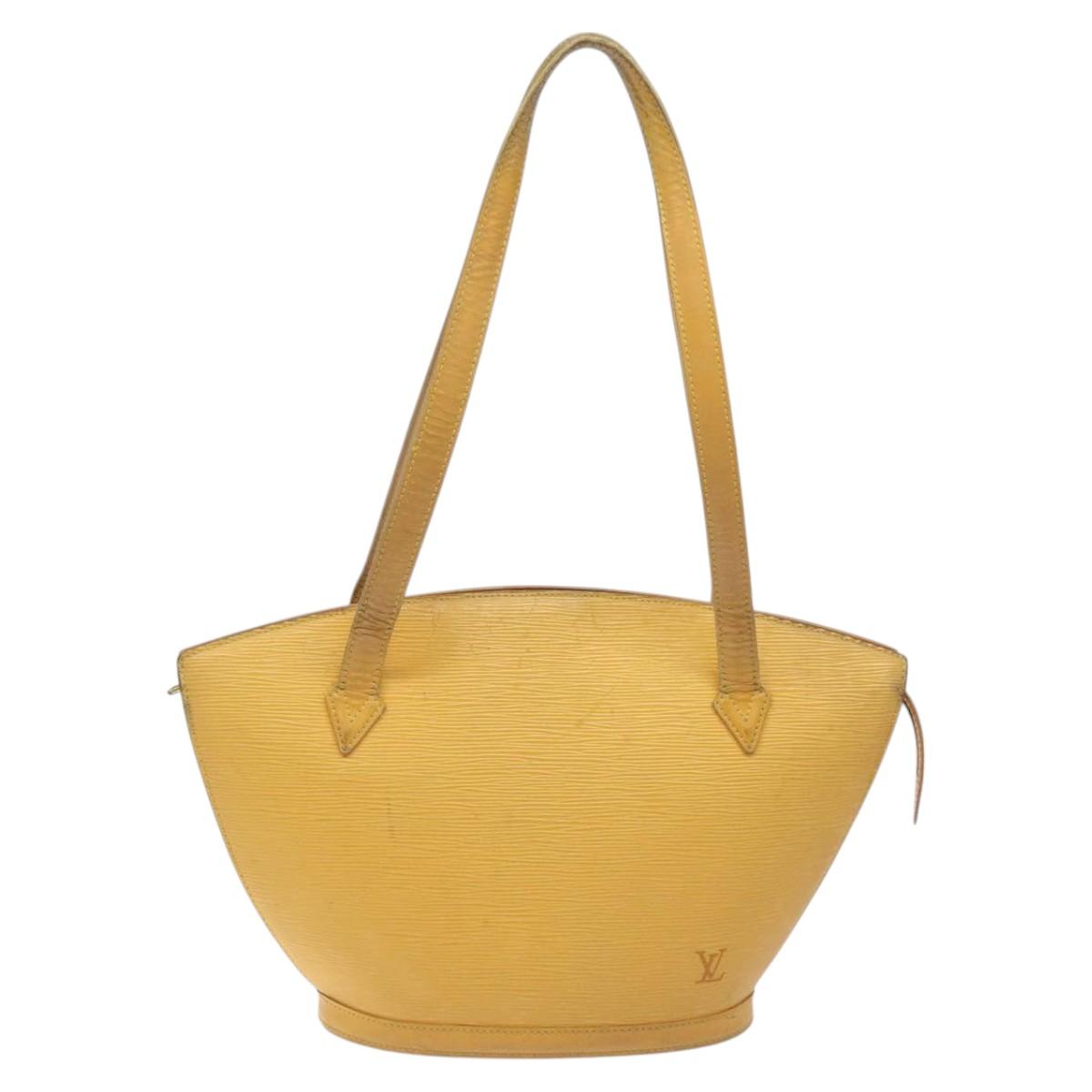 LOUIS VUITTON Epi Saint Jacques Hand Bag Yellow M52279 LV Auth 122838