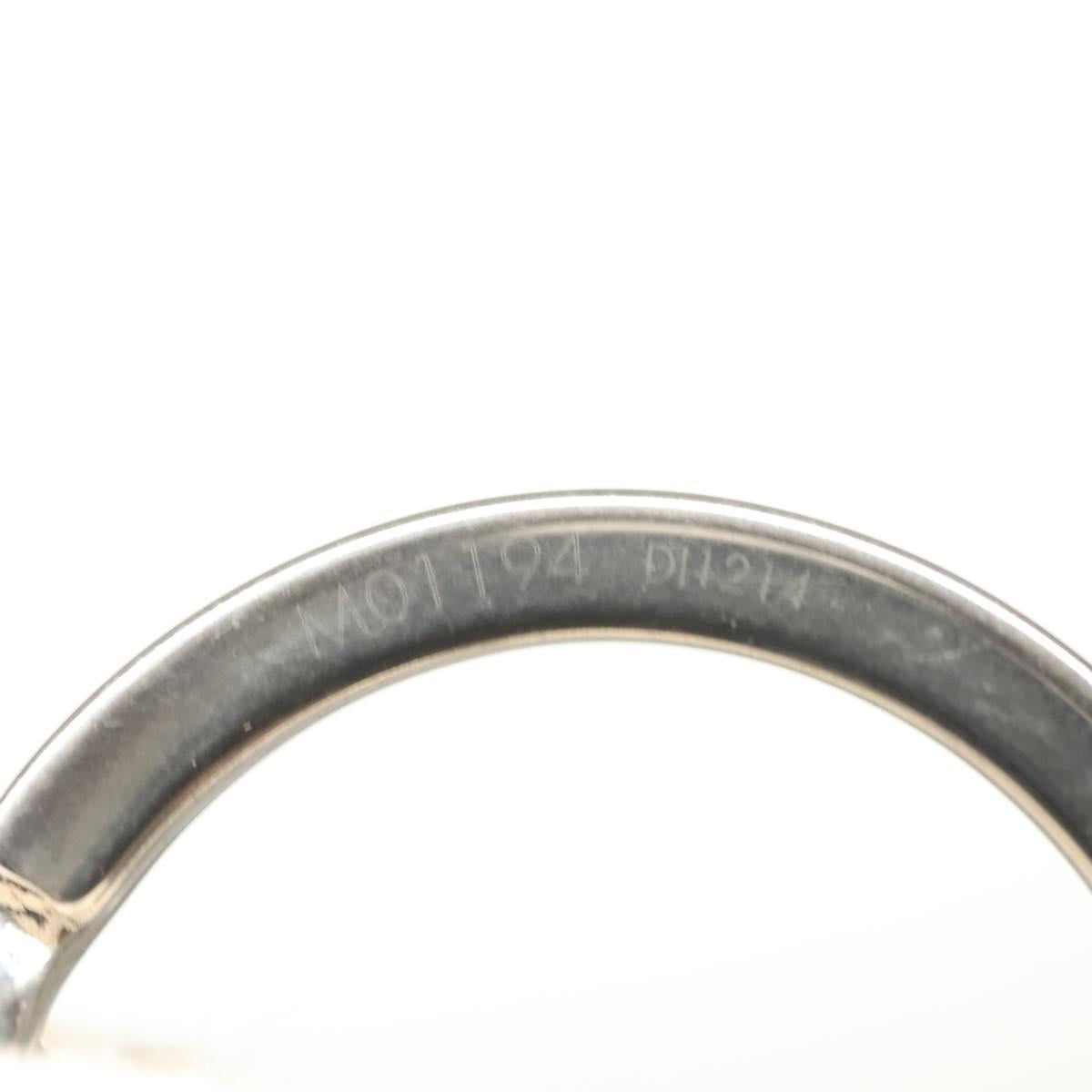 LOUIS VUITTON Dragon Nua Erogram Key Ring Leather Black M01194 LV Auth 122857