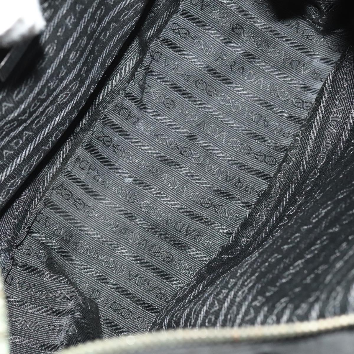 PRADA Shoulder Bag Nylon 2Set Black Green Auth 122870