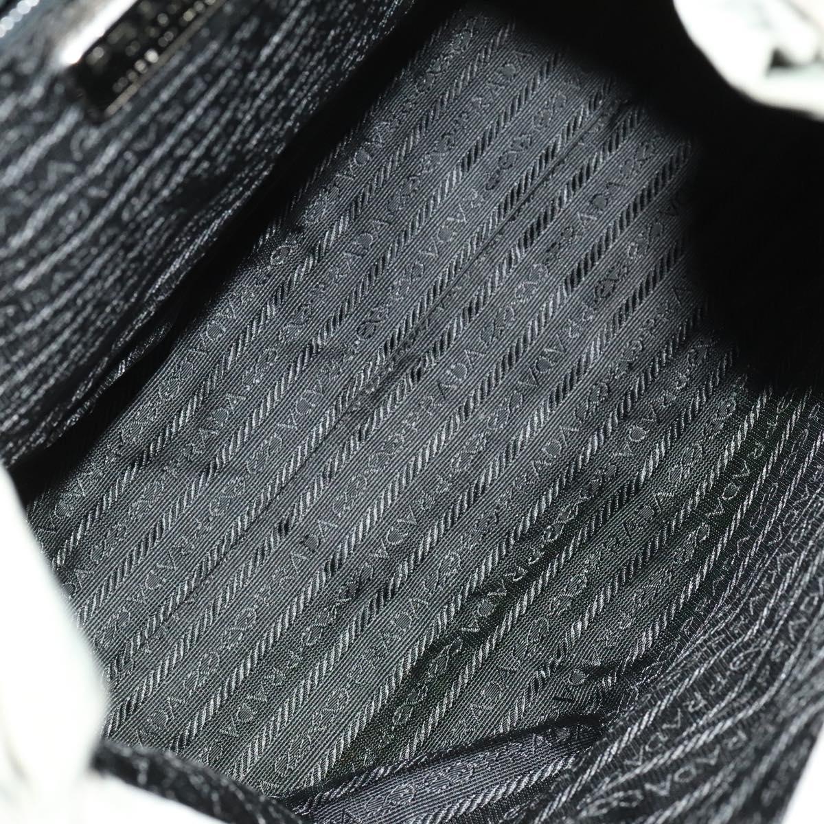 PRADA Shoulder Bag Nylon 2Set Black Green Auth 122870